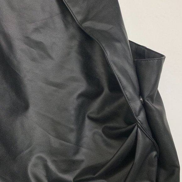 NWT Ronny Kobo X REVOLVE Sabrina Cut Out Blazer Mini Dress Leather Black - Picture 12 of 12